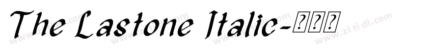 The Lastone Italic字体转换